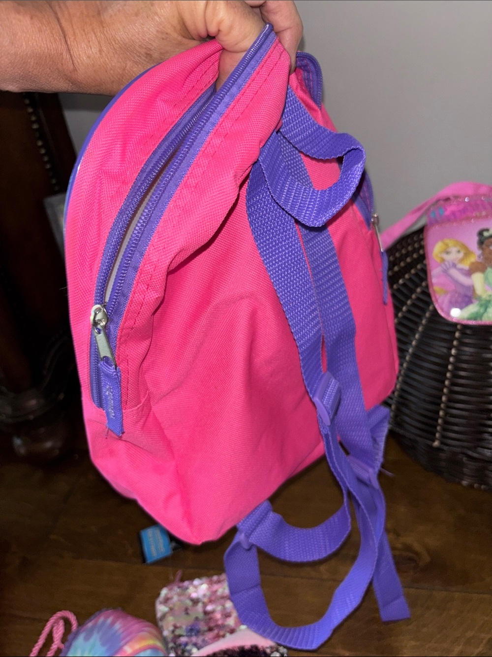 Barbie Pink and Purple Character Backpack with Sequin Purse and Accessories - Picture 10 of 13
